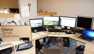 Cisco Small Business computer work station
